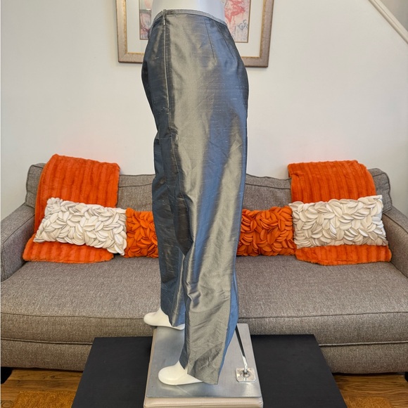 ❣️Talbots 100% Pure Silk Shantung Metallic Pants❣️ - Picture 6 of 11